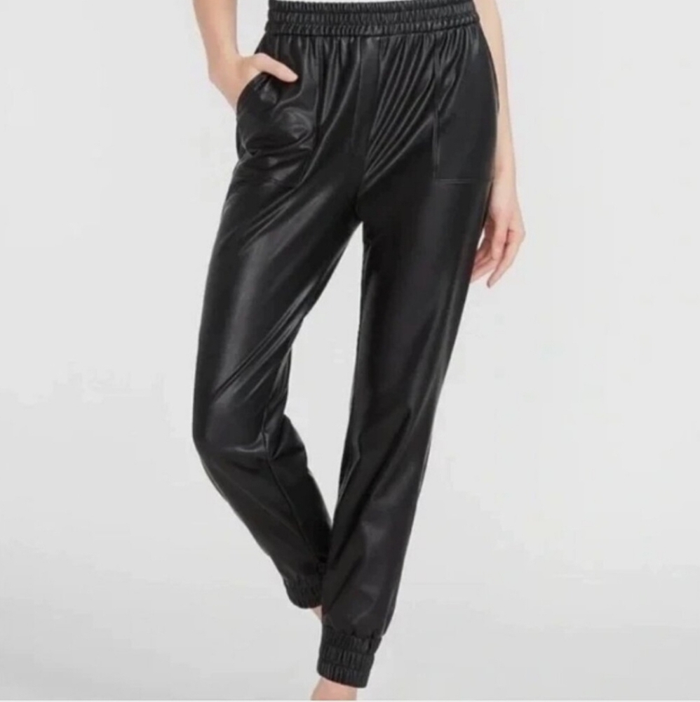 ⚡️SALE Express Women's Faux Leather Black Joggers